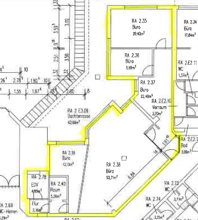 Moderne Büro- oder Praxisräume (41) im Stadtzentrum von Saarlouis – Ihr neuer Arbeitsplatz!
